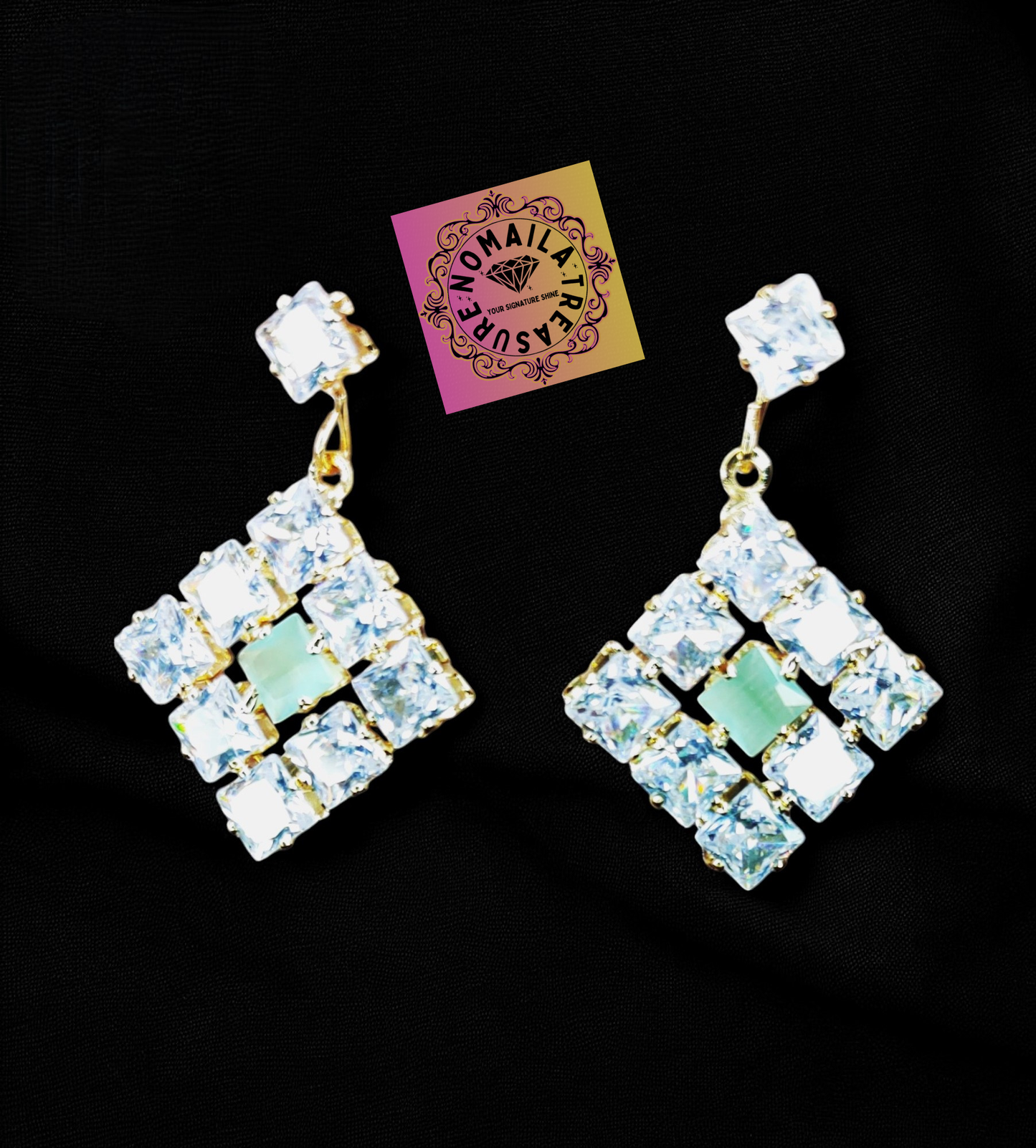 Stone Dangle Earring D-1021