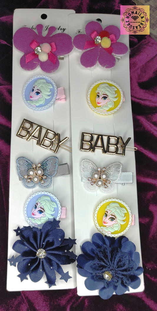 6 In One Cartoon Hair Clip D-5005