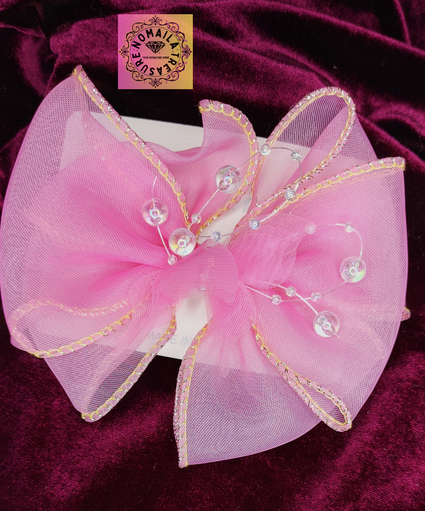 Mesh Bow Hair Clips D-5004