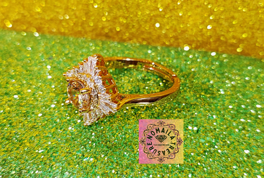 Zircon Adjustable Rings (Golden Edition) D-2004