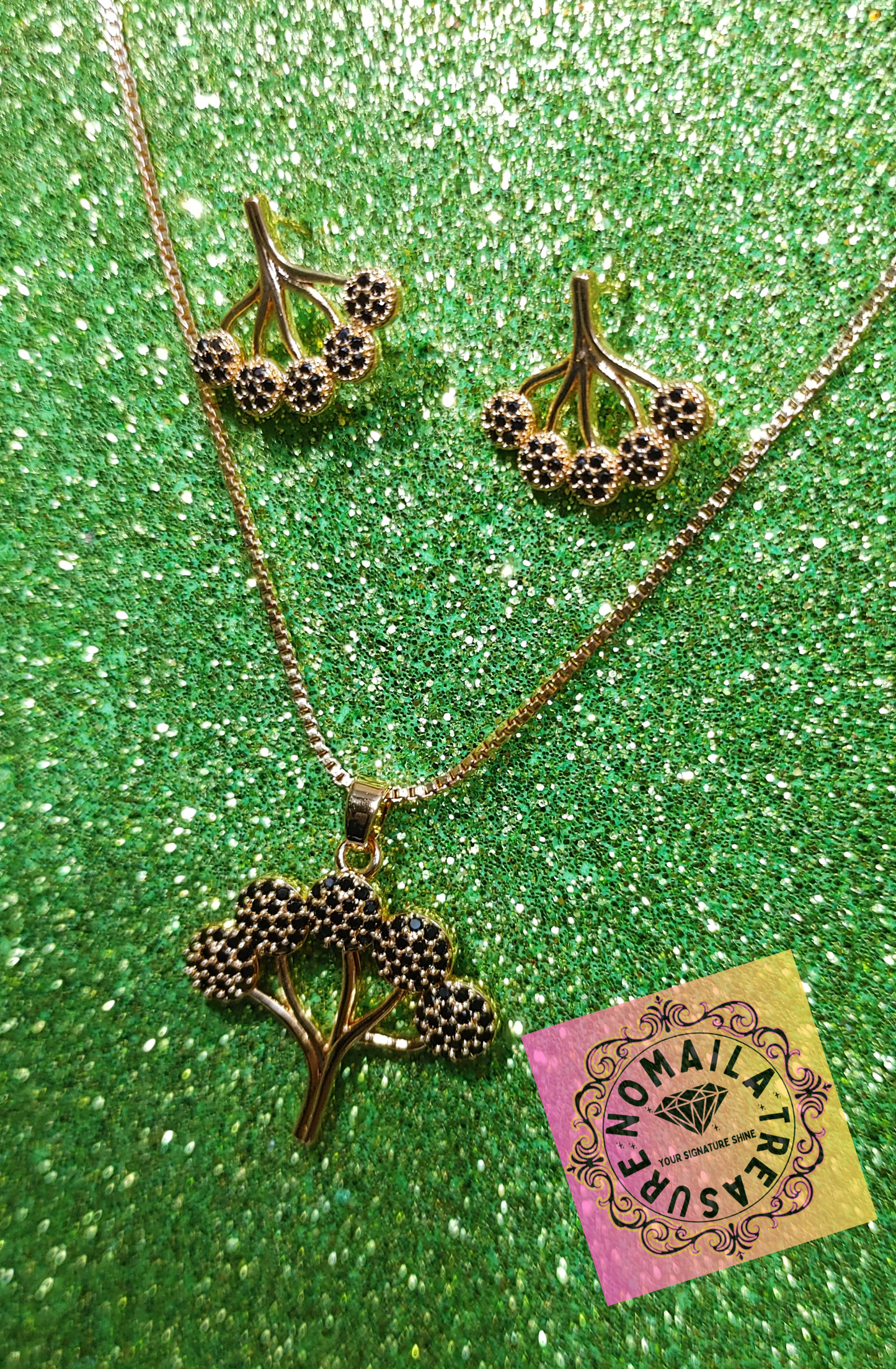 Tree Shape Pendant With Chain D-3004