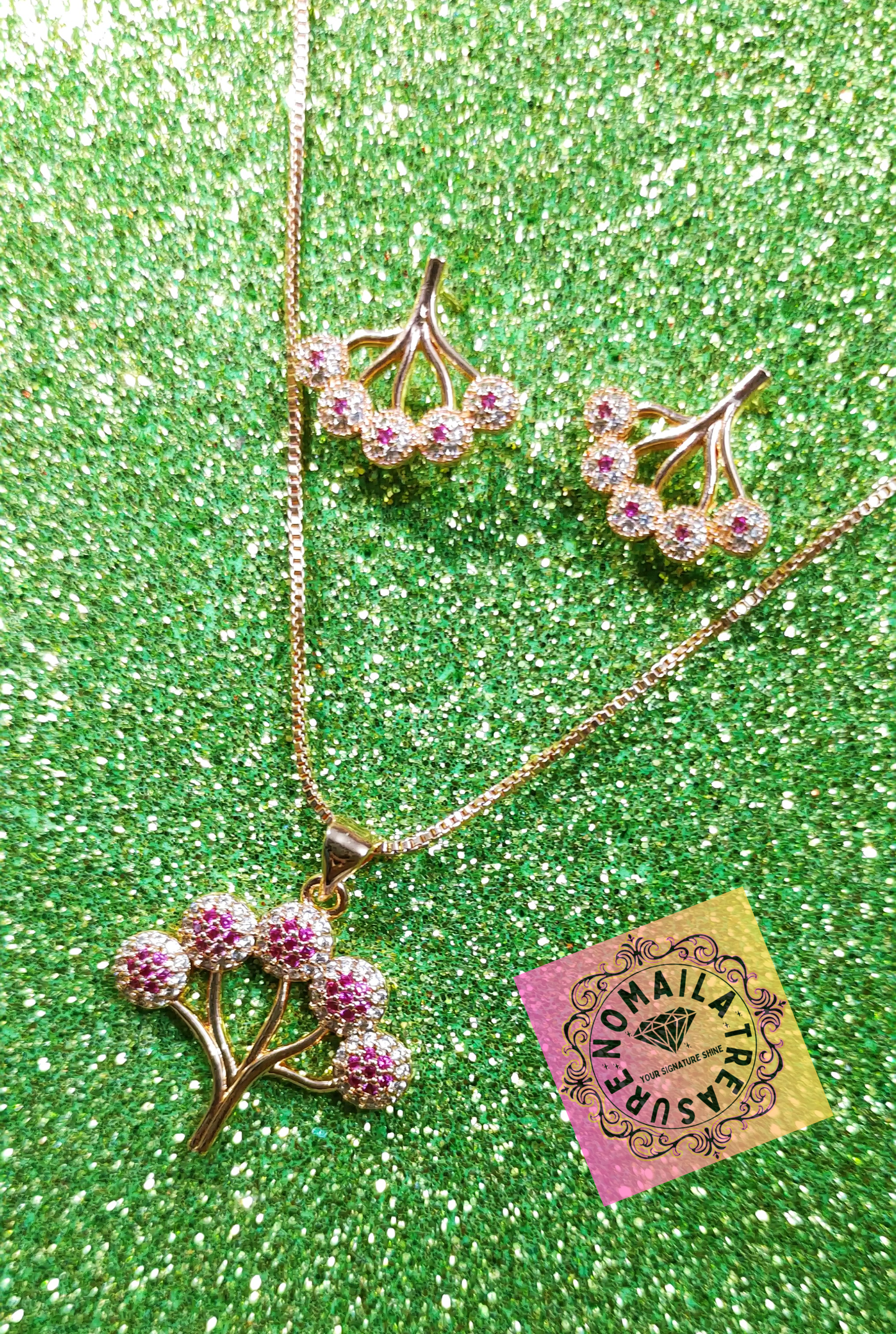 Tree Shape Pendant With Chain D-3004